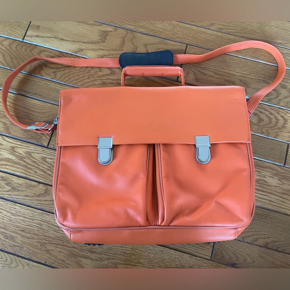 Orange Leather Bag
